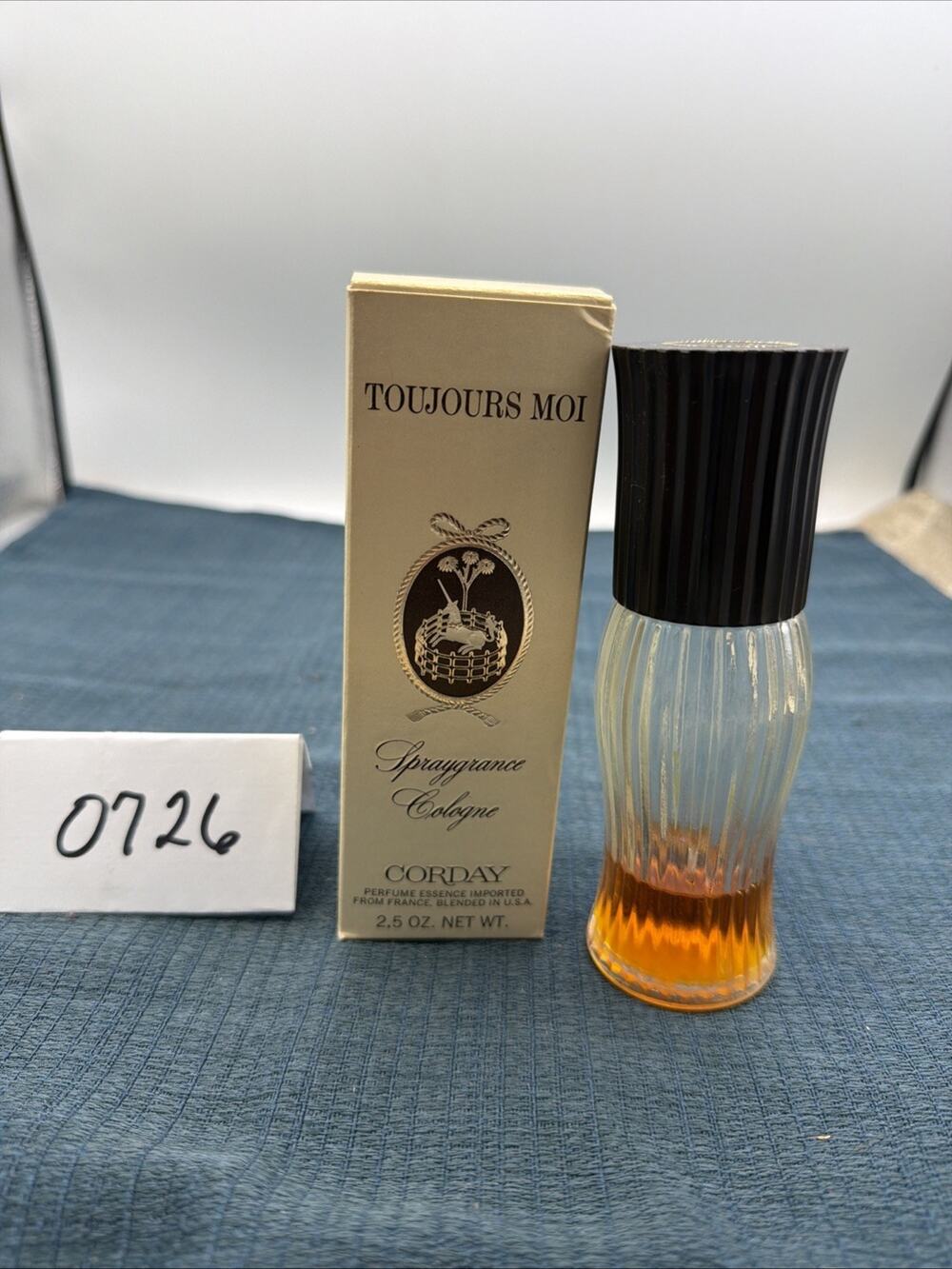 Vintage TOUJOURS MOI Spraygrance Cologne Corday 2.5 Fl Oz Unopened